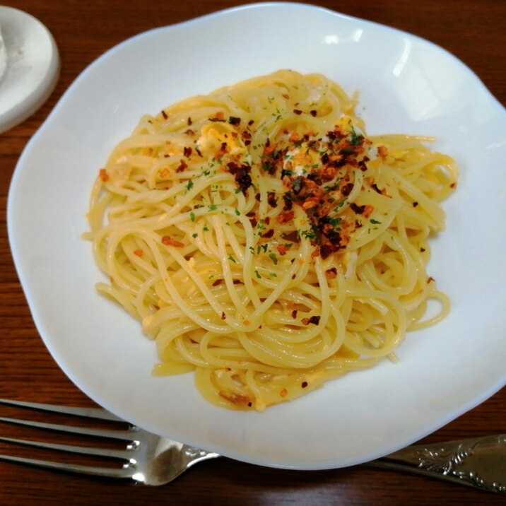 ぺぺたま風ガーリック卵パスタ レシピ 作り方 By ままままま123 楽天レシピ ぺぺたま風ガーリック卵パスタ レシピ 作り方 By ままままま123 楽天レシピ